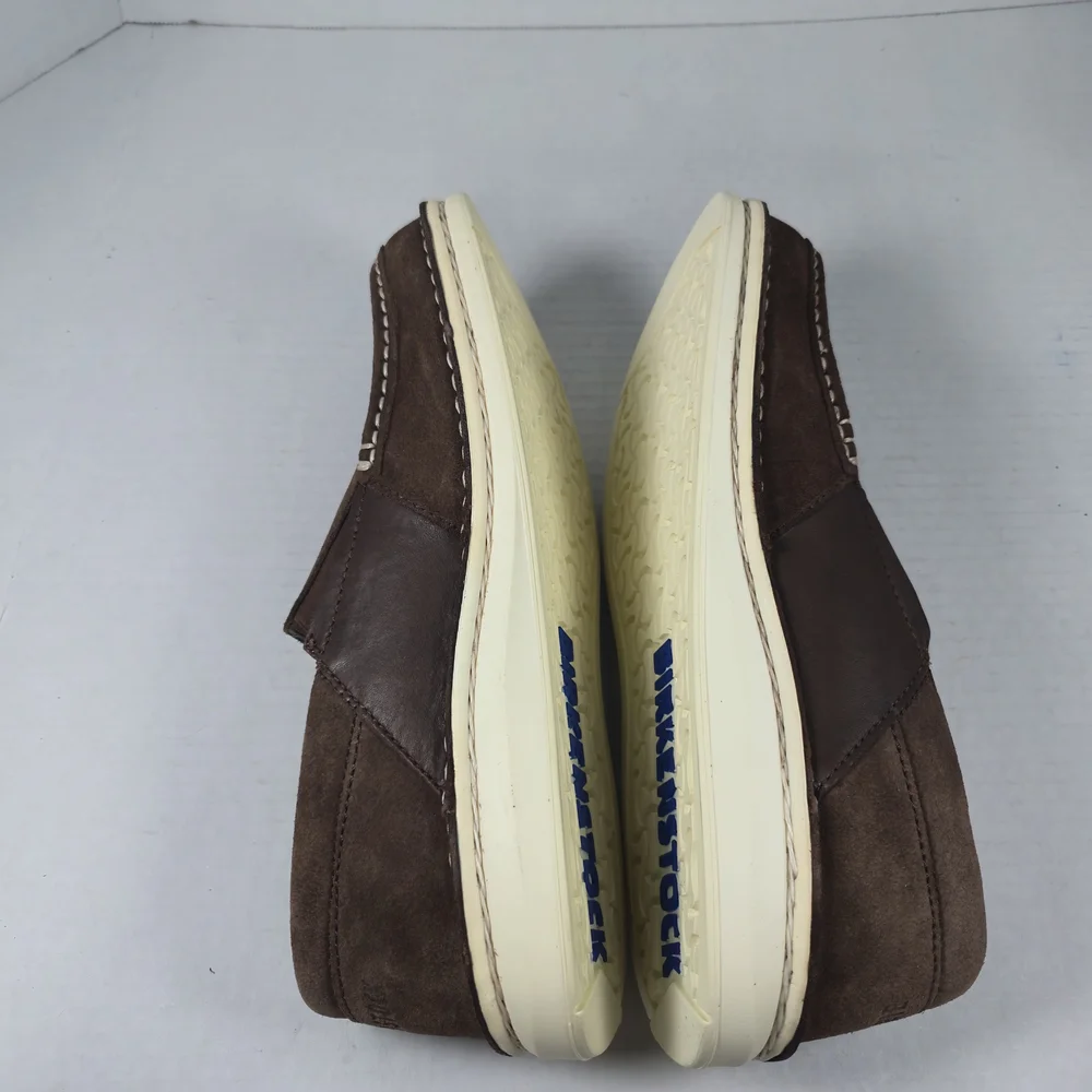 Birkenstock Unisex Duma Brown Leather Slip-On Loafers Size EU 38 Reg US W7 M5